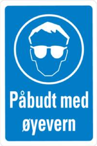 Bilde av Skilt pbudt yevern 150x200 mm